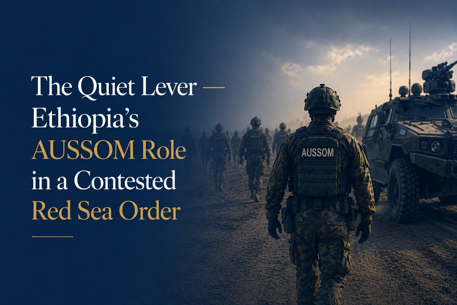 The Quiet Lever — Ethiopia’s AUSSOM Role in a Contested Red Sea Order